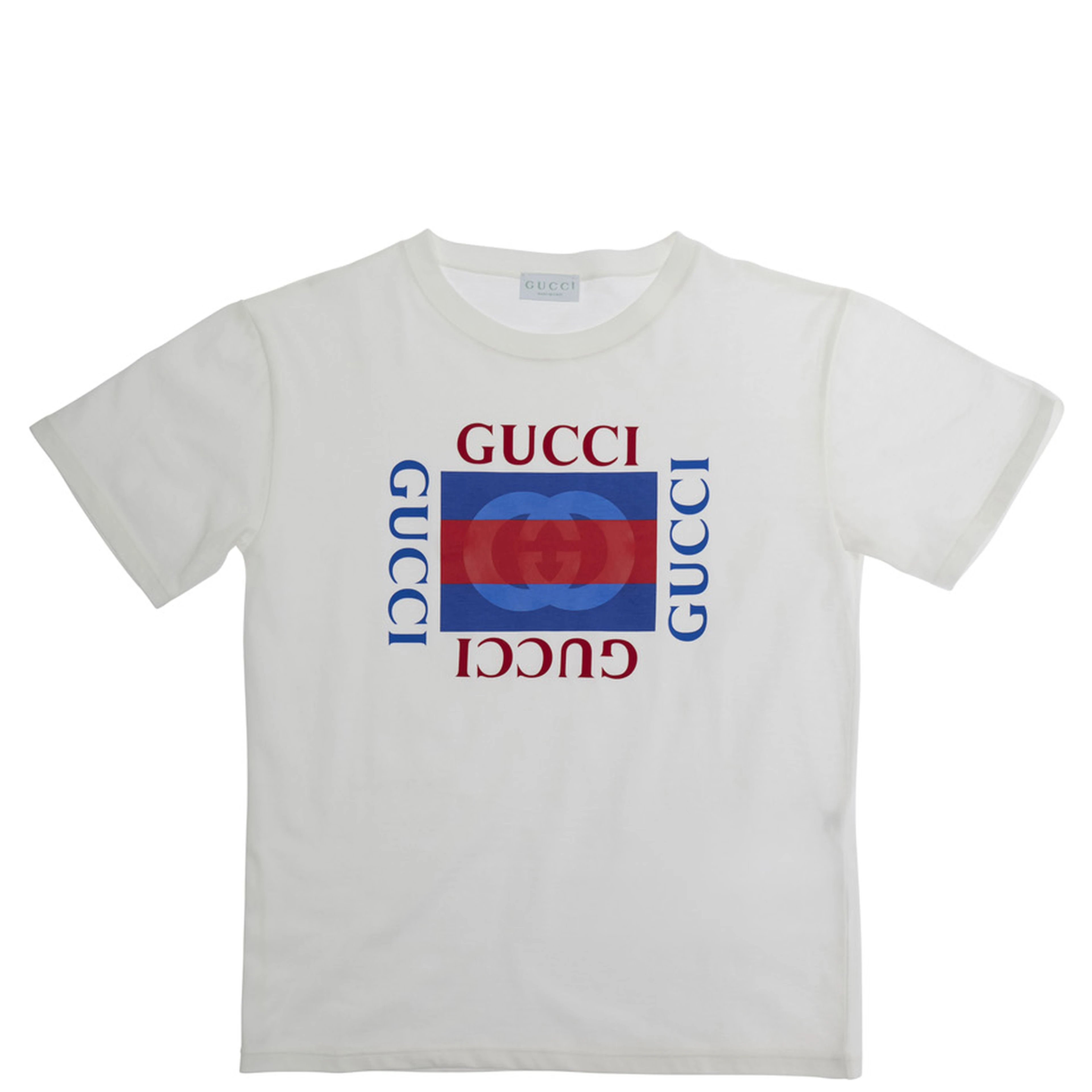 White T-Shirt 575114XJHO89214 with Logo on the Front in Cotton for Women