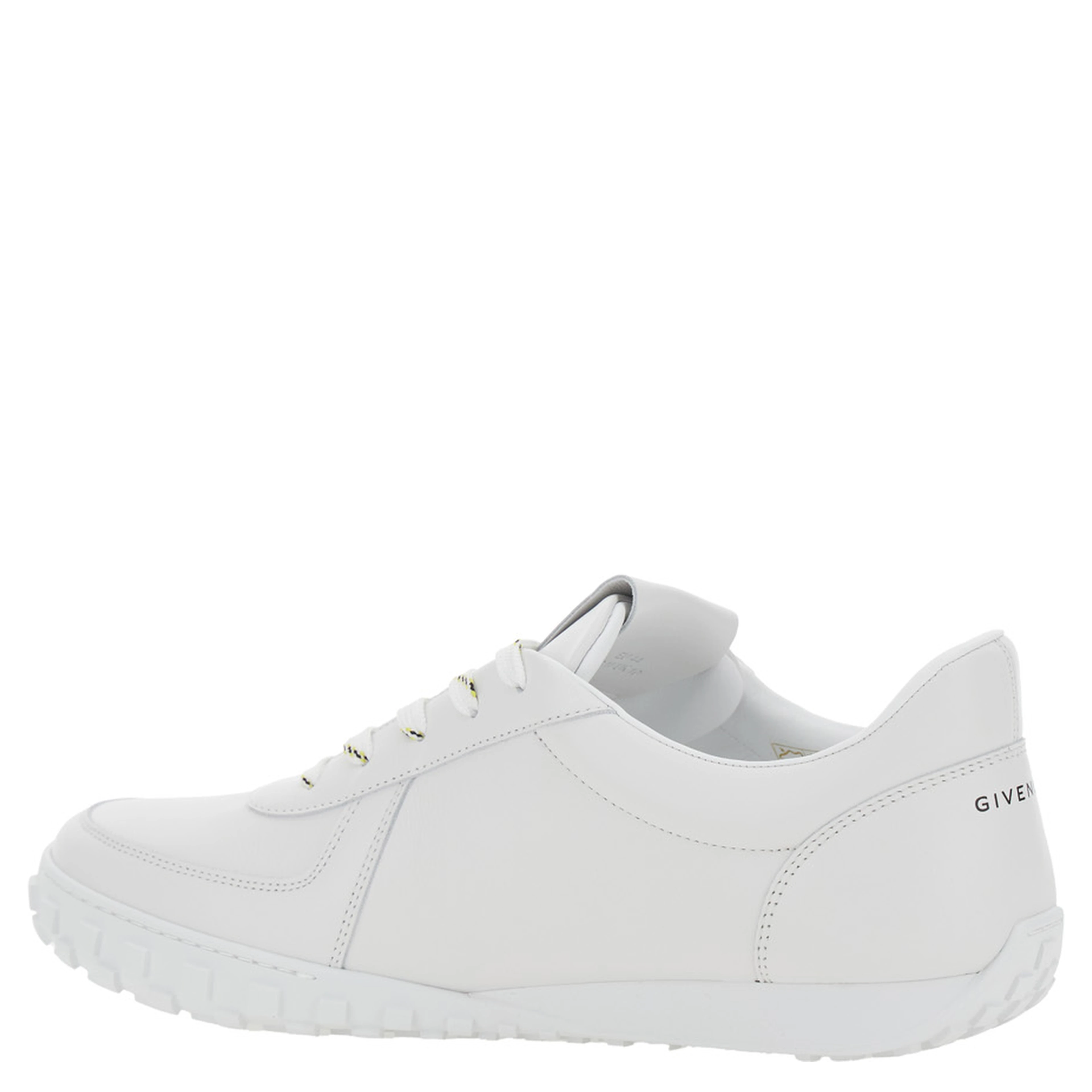 Glide white Sneaker with logo lettering on the tongue and heel in leather for men