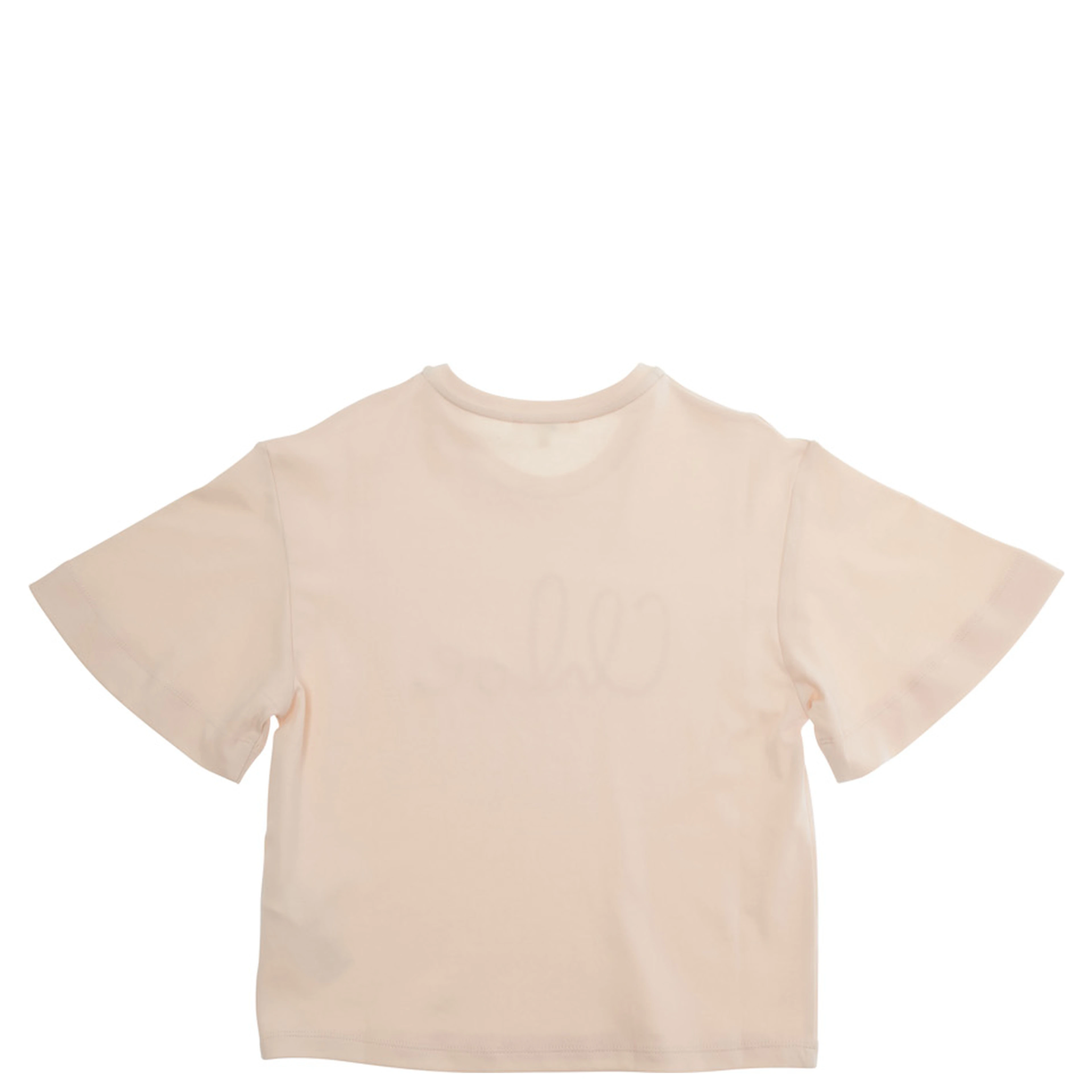 Pink Round Neck Cotton T-Shirt for Women