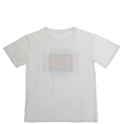 White T-Shirt 575114XJHO89214 with Logo on the Front in Cotton for Women