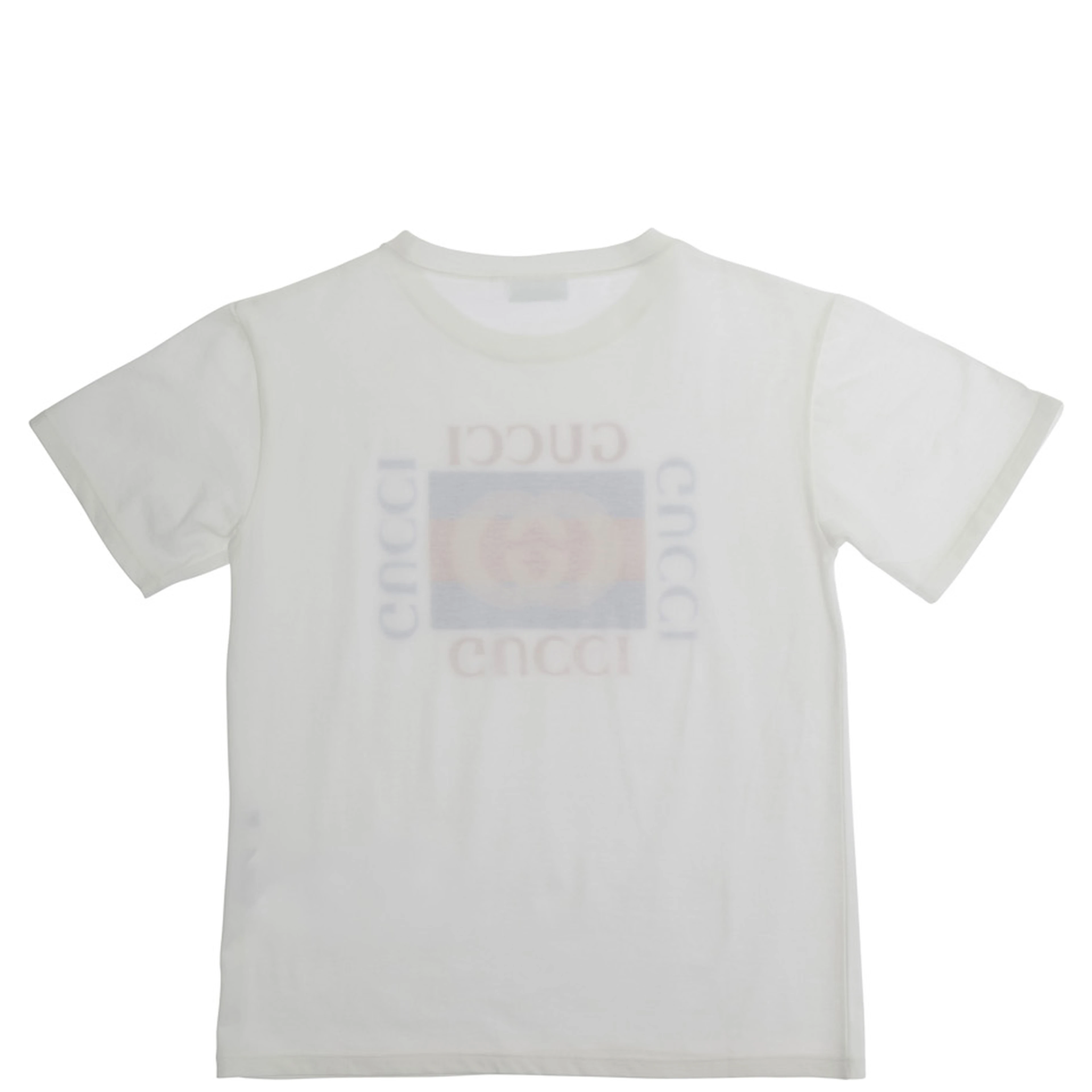 White T-Shirt 575114XJHO89214 with Logo on the Front in Cotton for Women