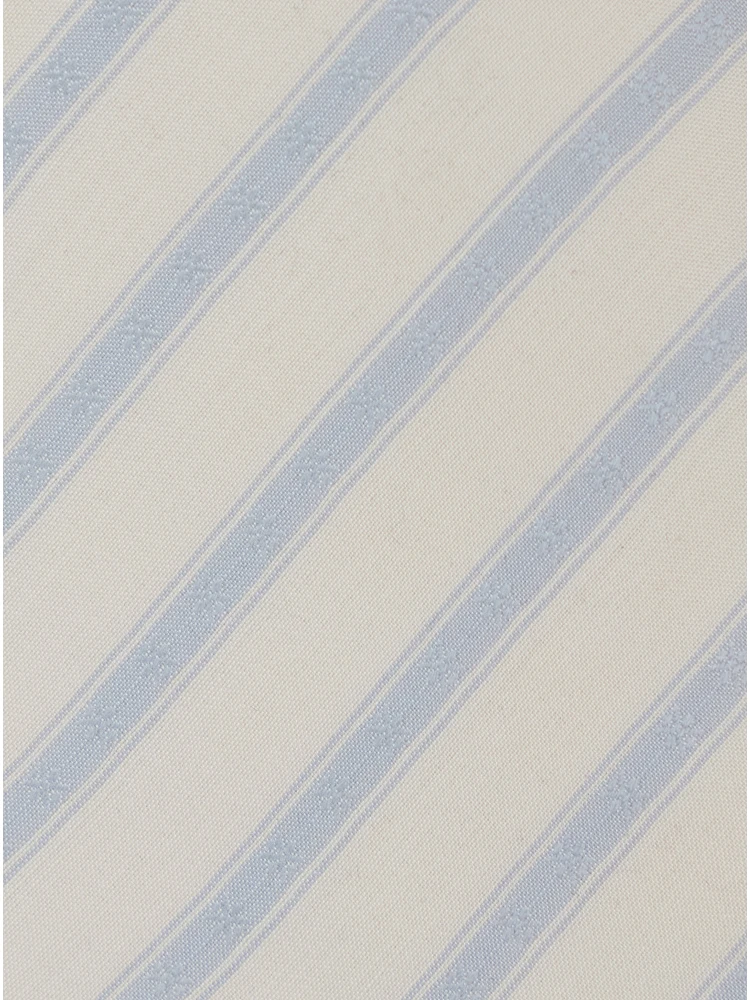 Beige Tie with all-over diagonal stripe motif in silk for men alternative