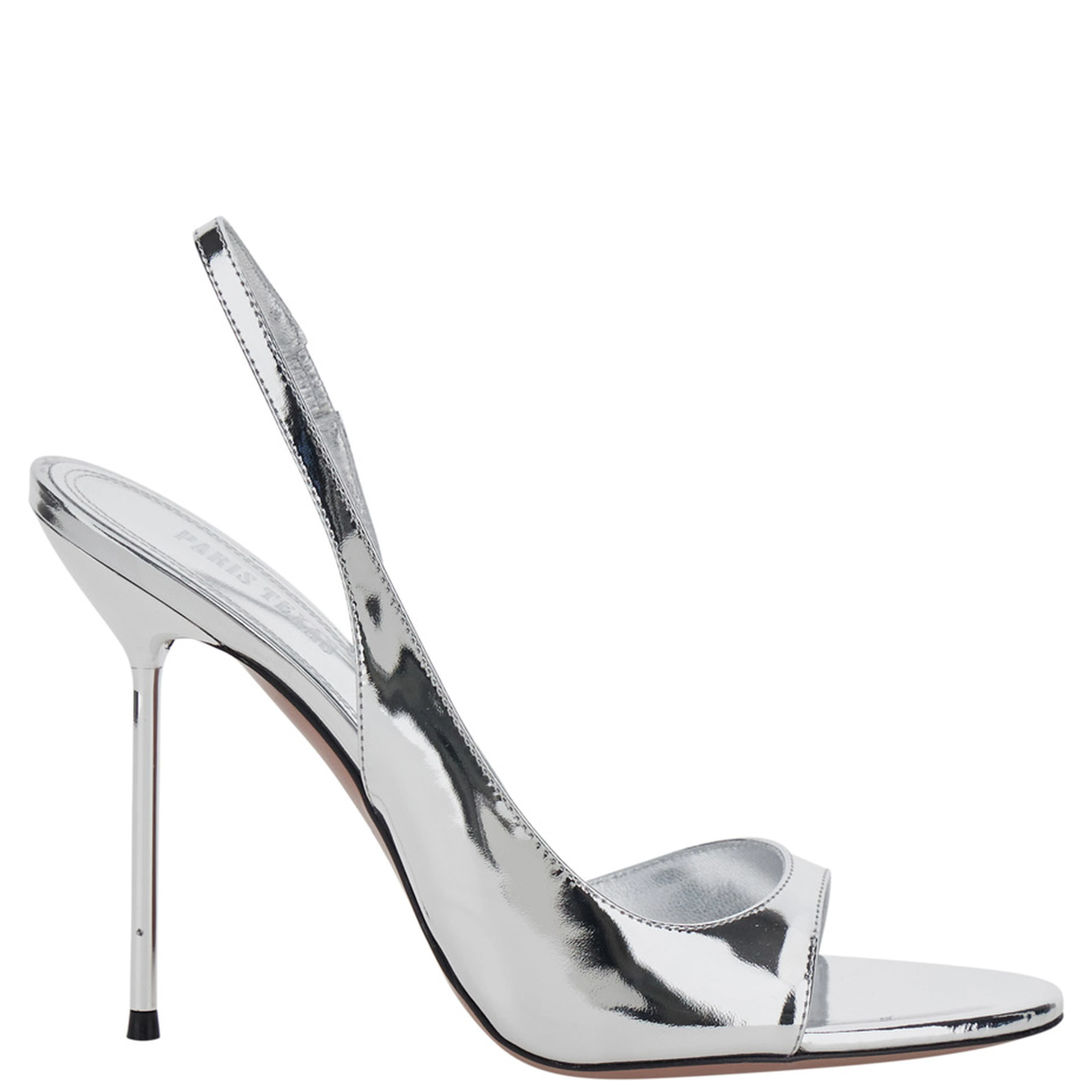 LIDIA SLINGBACK Metallic Leather Heels for Women