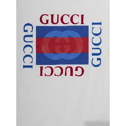 White T-Shirt 575114XJHO89214 with Logo on the Front in Cotton for Women