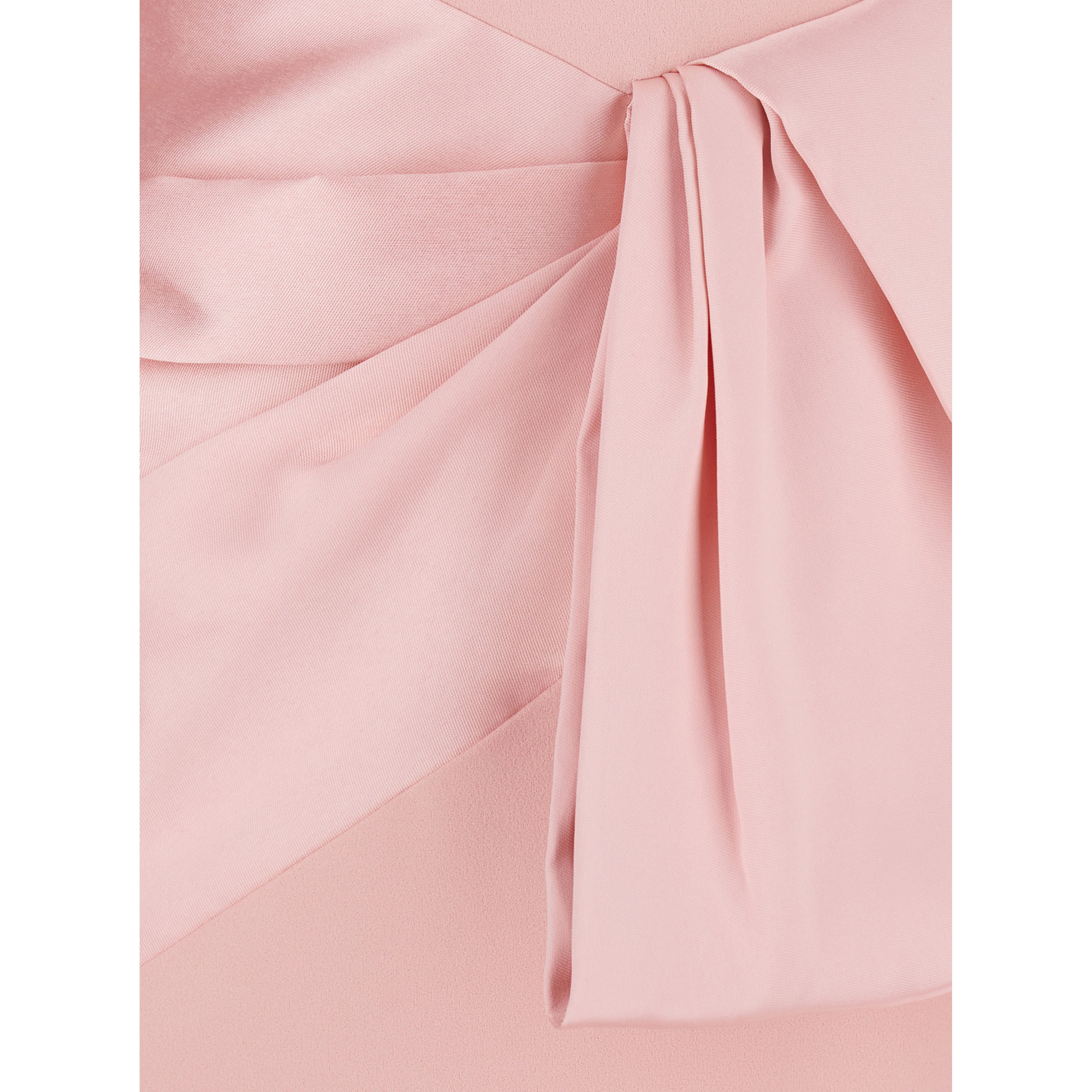 RHIANNE MIDAXI DRESS - Pink - Long dress with V-neck and long sleeves - In Tech Fabric - Women