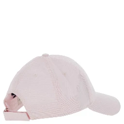 Womens Pink Cotton Cap Baseball Hat with Front Logo Patch