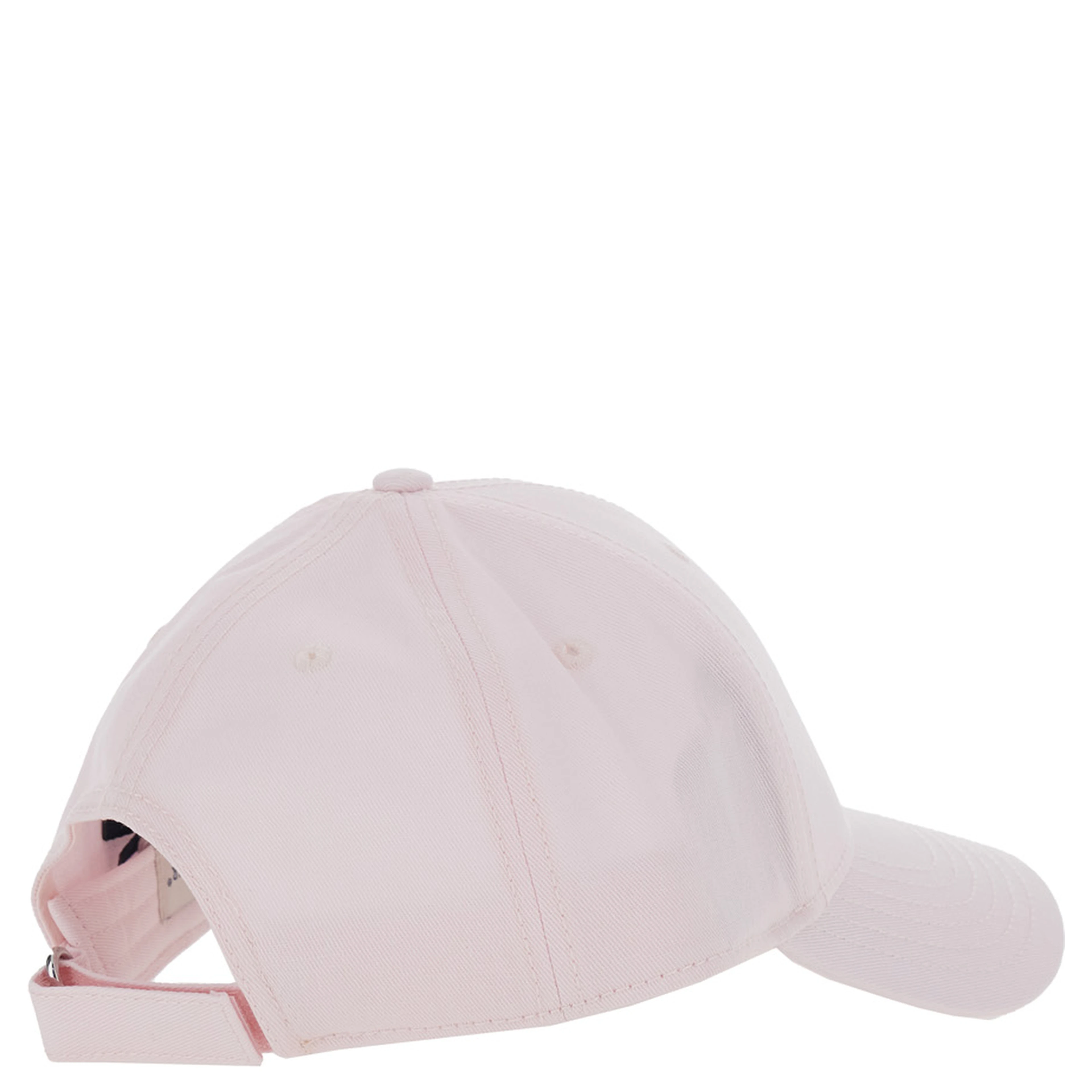 Womens Pink Cotton Cap Baseball Hat with Front Logo Patch