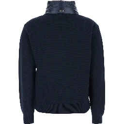 BIMATERIAL COTTON NYLON JACKET