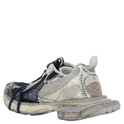3XL Multicolor Low Top Sneakers with Logo Lettering on the Side in Tech Fabric Man