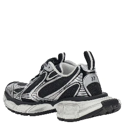 Sneakers 3XL with Logo on the Toe in Metallic Tech Fabric Mix for Women