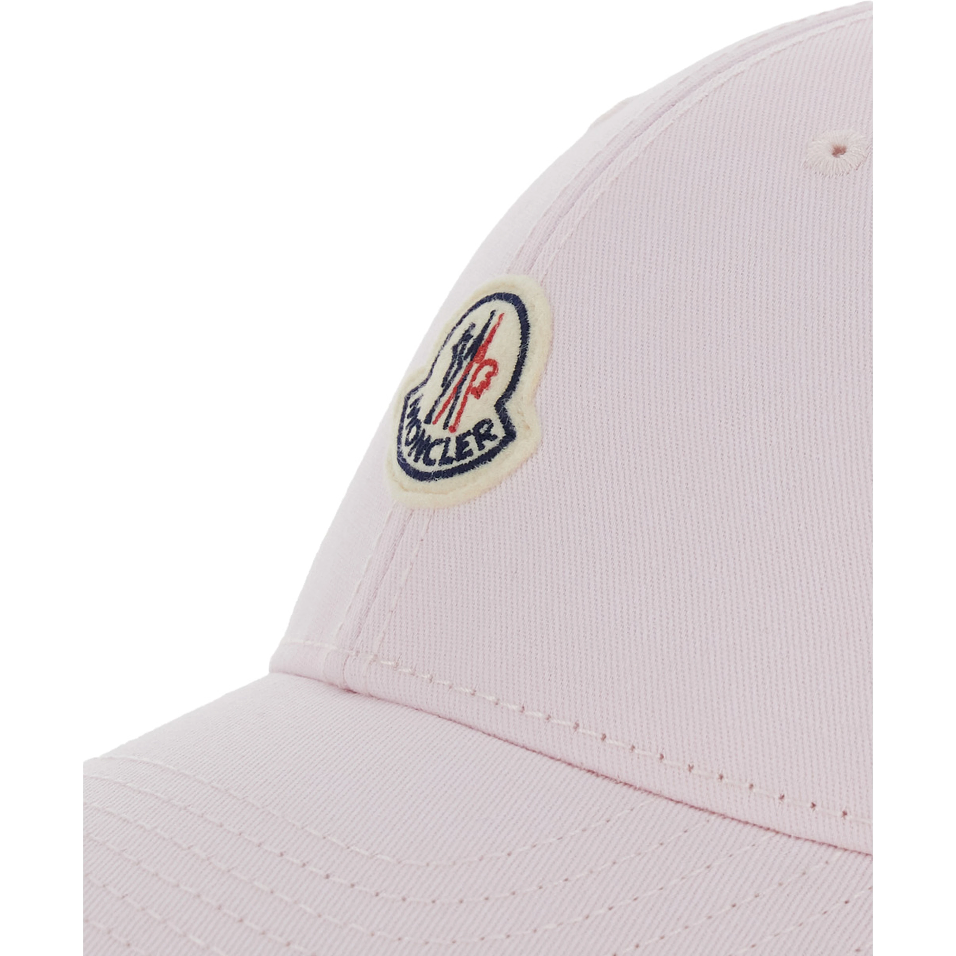 Womens Pink Cotton Cap Baseball Hat with Front Logo Patch