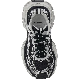 Sneakers 3XL with Logo on the Toe in Metallic Tech Fabric Mix for Women