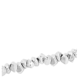 Necklace LACE SMALL STONE in Silver Metal with Colored Stones for Women