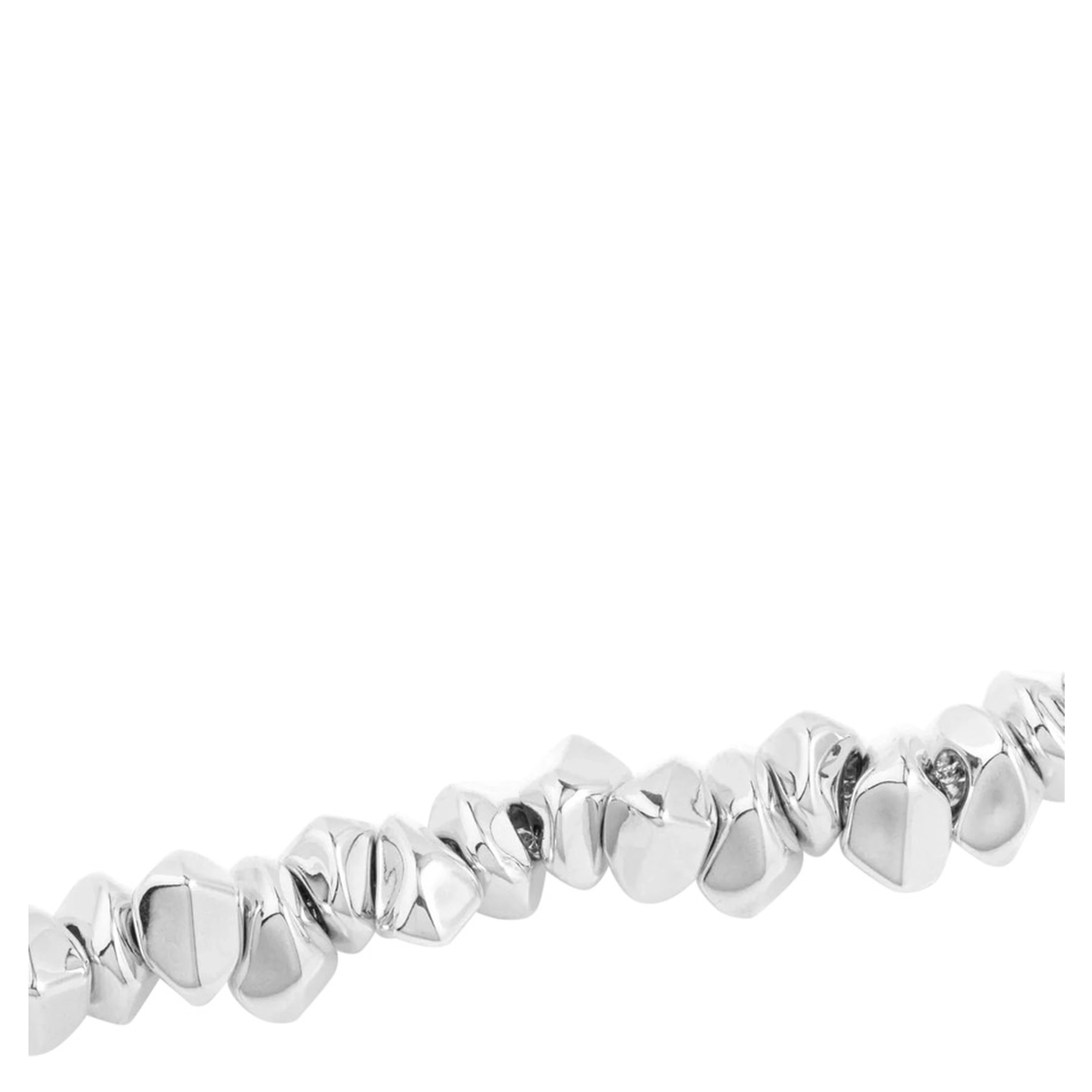 Necklace LACE SMALL STONE in Silver Metal with Colored Stones for Women