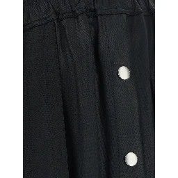 Black Shorts with Elasticated Waist and Drawstring in Tech Fabric for Men