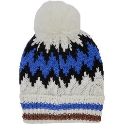 Multicolored Hat with Patch and Wool and Acrylic for Boy