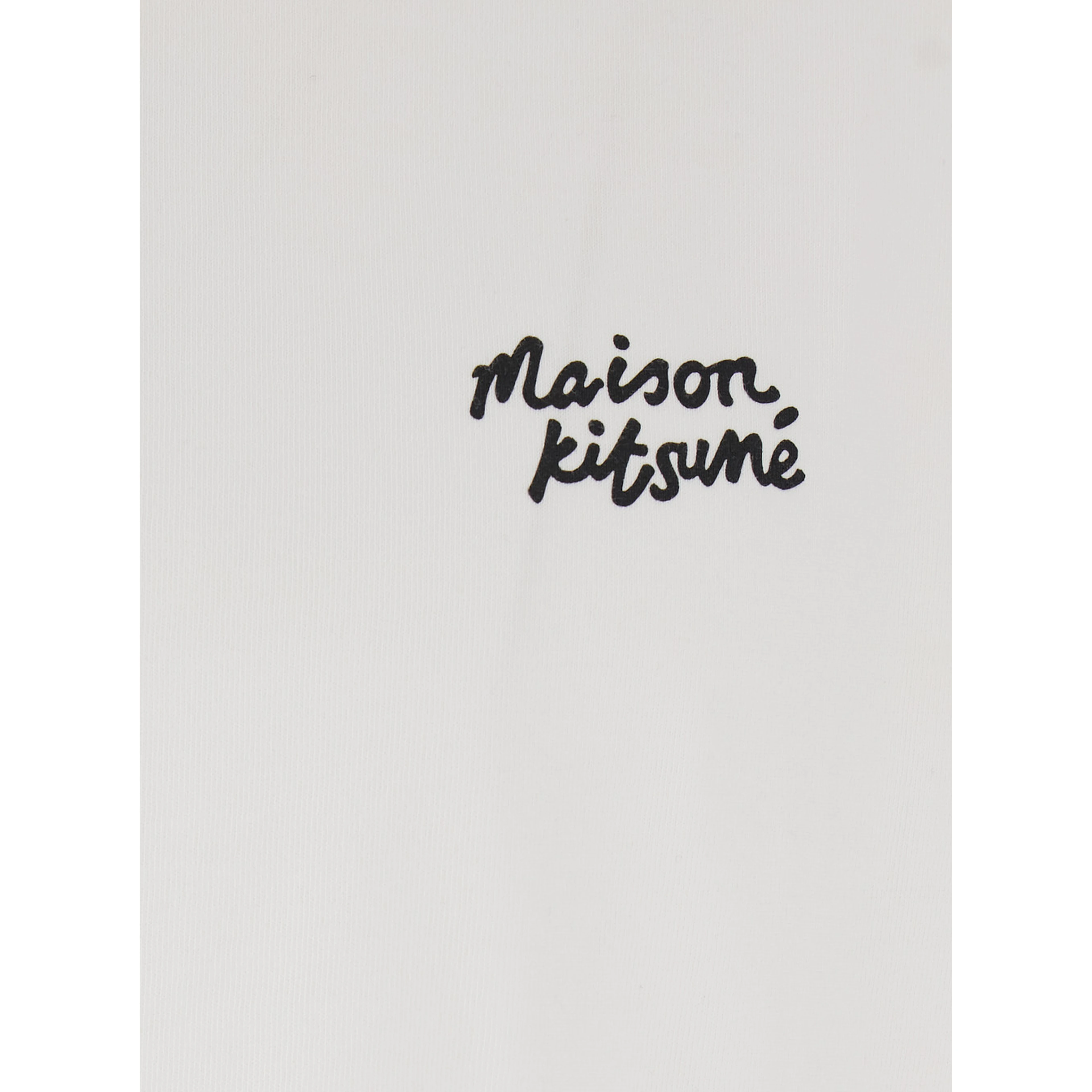 White Oversized T-Shirt with Logo Lettering on Front and Back in Cotton for Men
