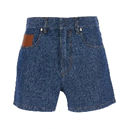CHAMBRAY DENIM SHORTS