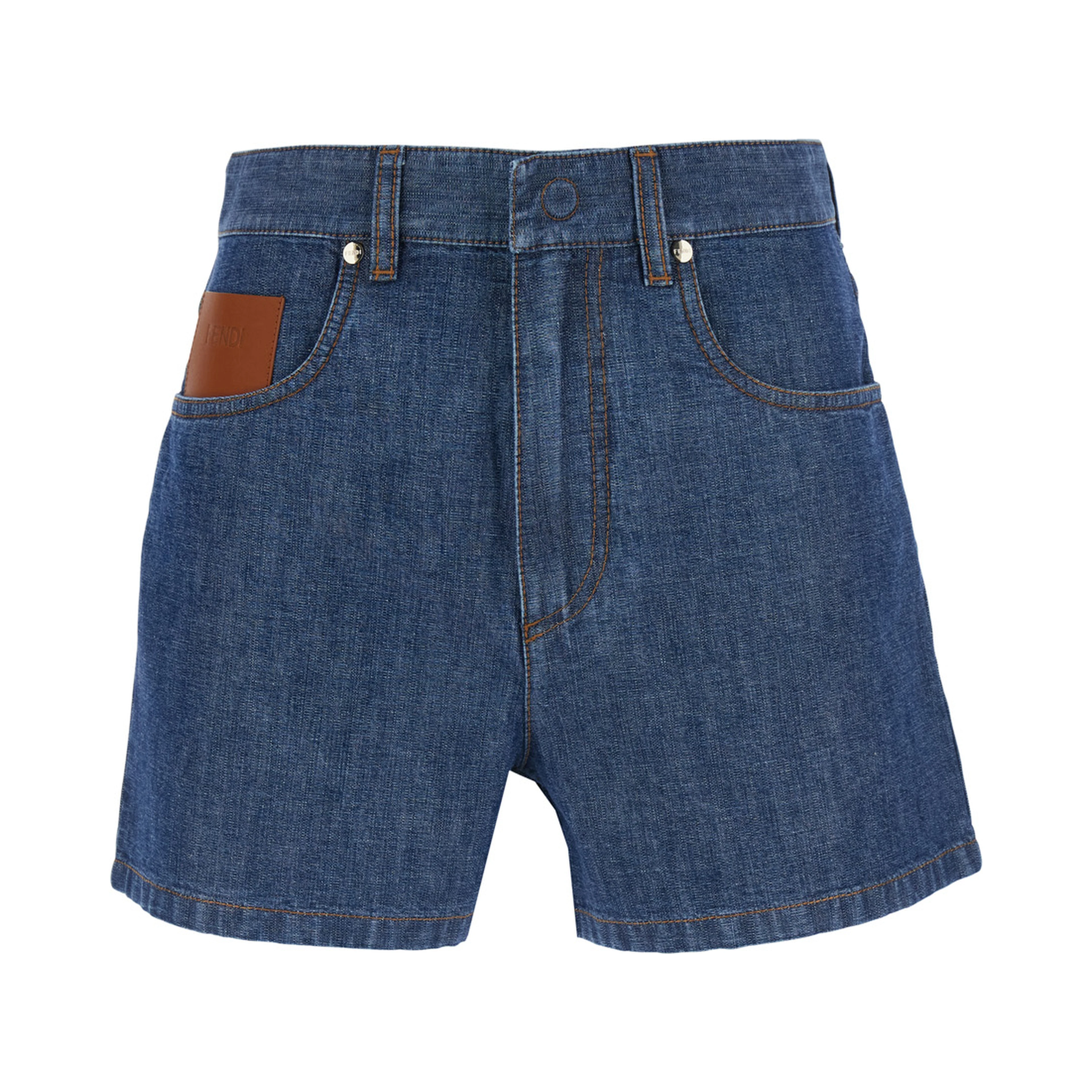 CHAMBRAY DENIM SHORTS