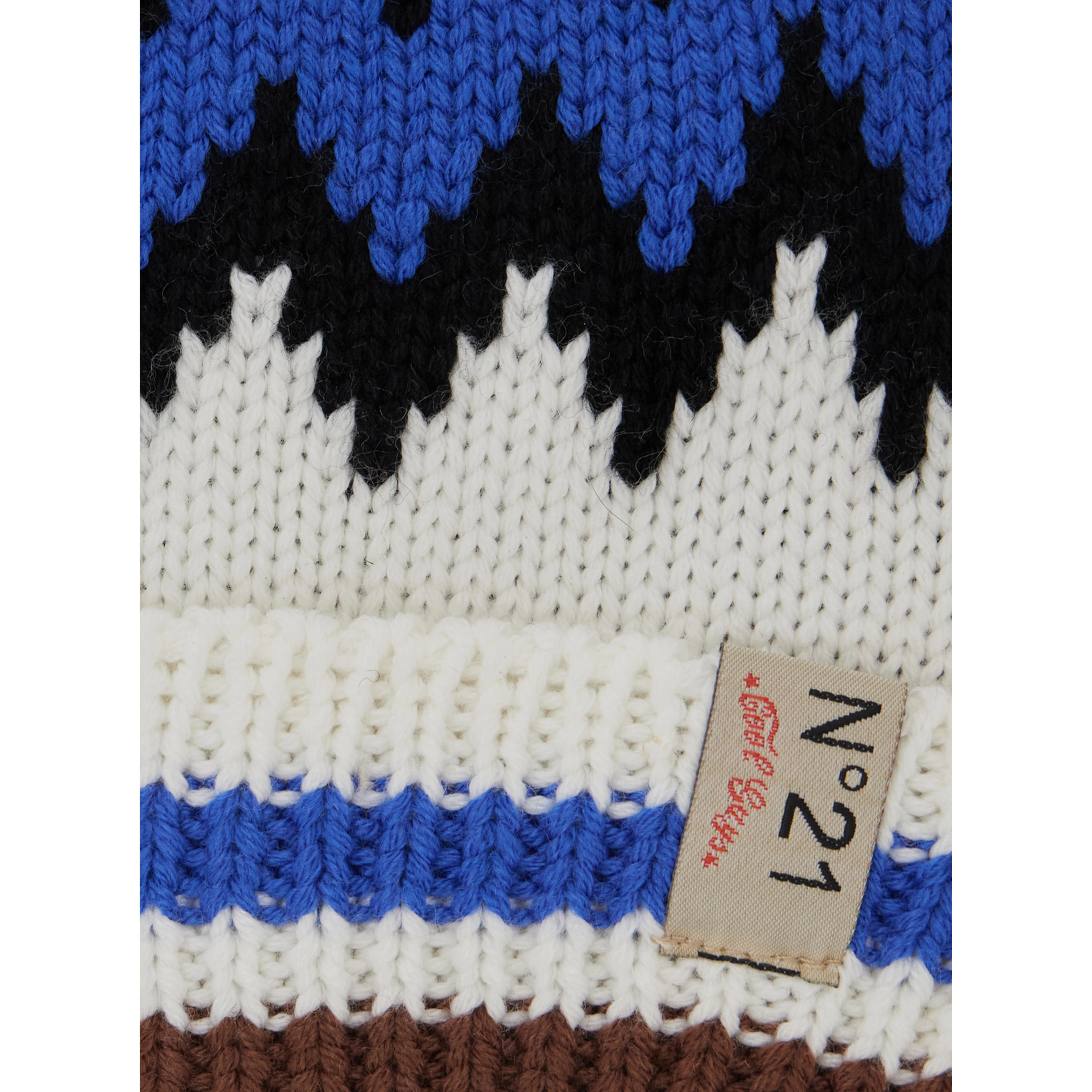 Multicolored Hat with Patch and Wool and Acrylic for Boy