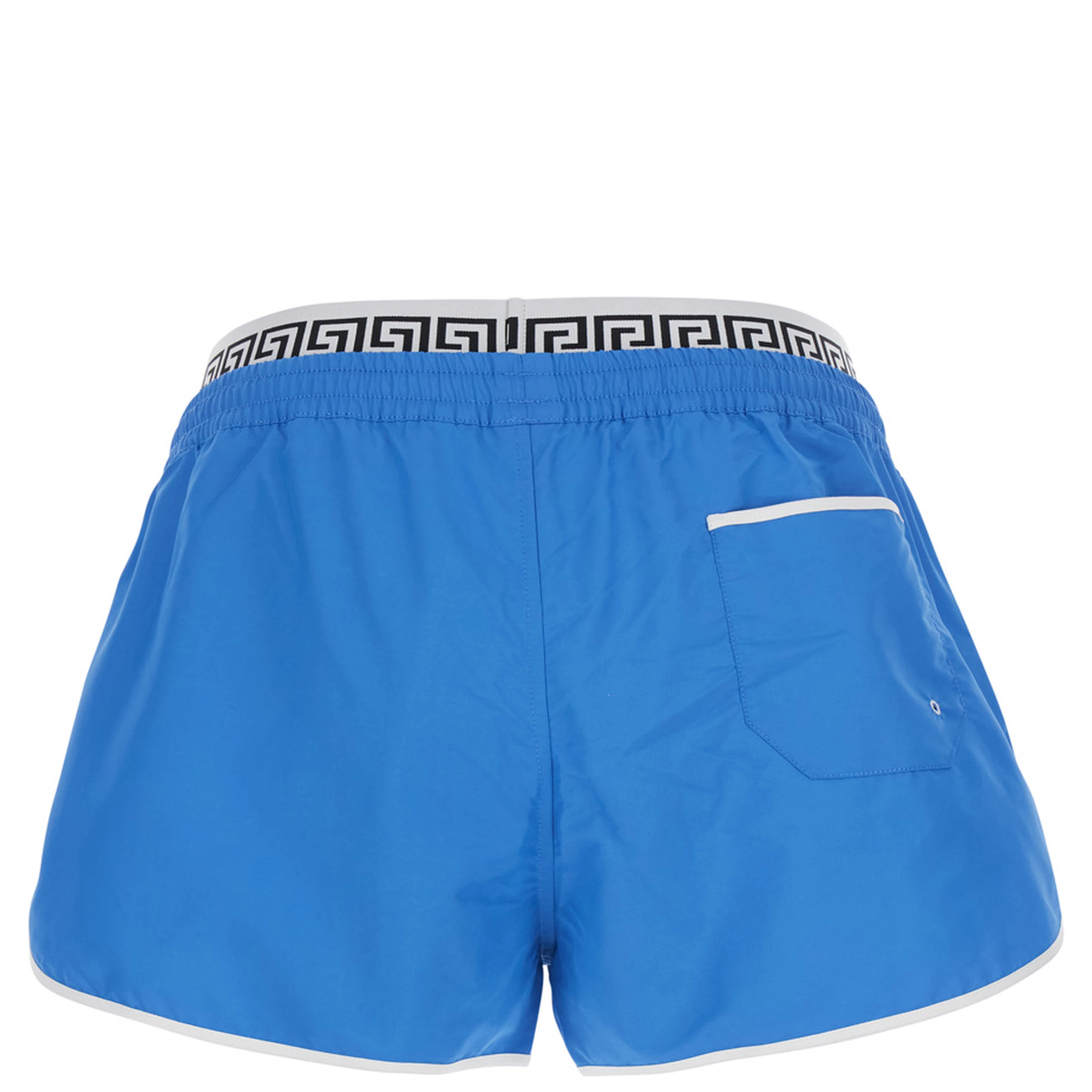 Light blue Swim shorts with logo band in Tech Fabric Men