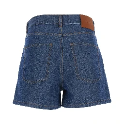 CHAMBRAY DENIM SHORTS