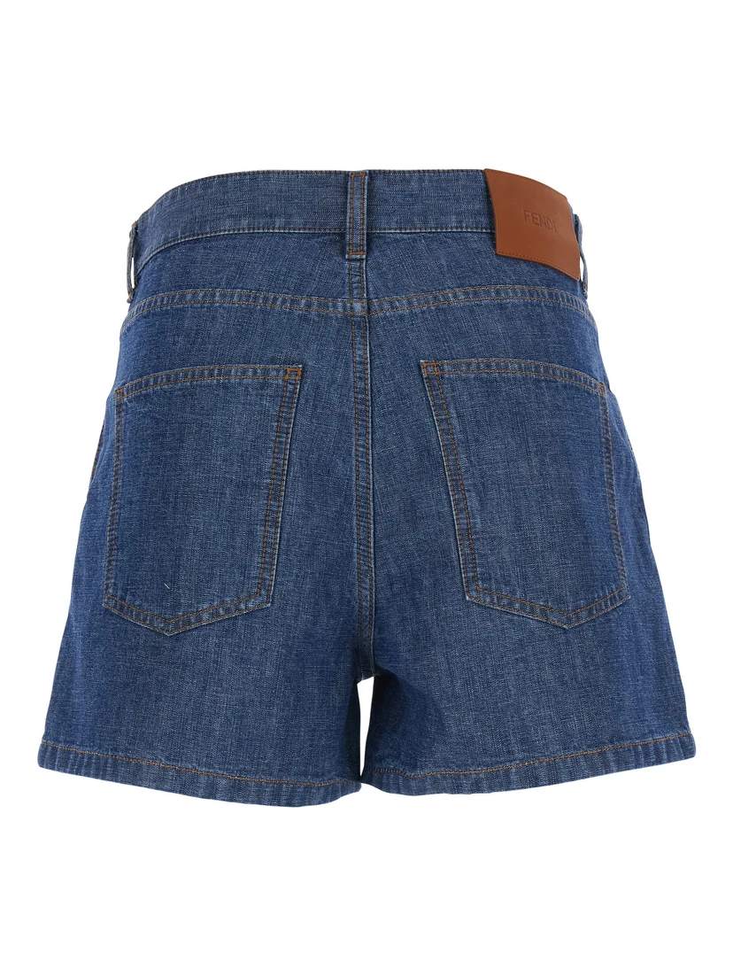 CHAMBRAY DENIM SHORTS