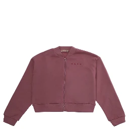 Pink Sweatshirt with logo lettering on the front in cotton for Girl