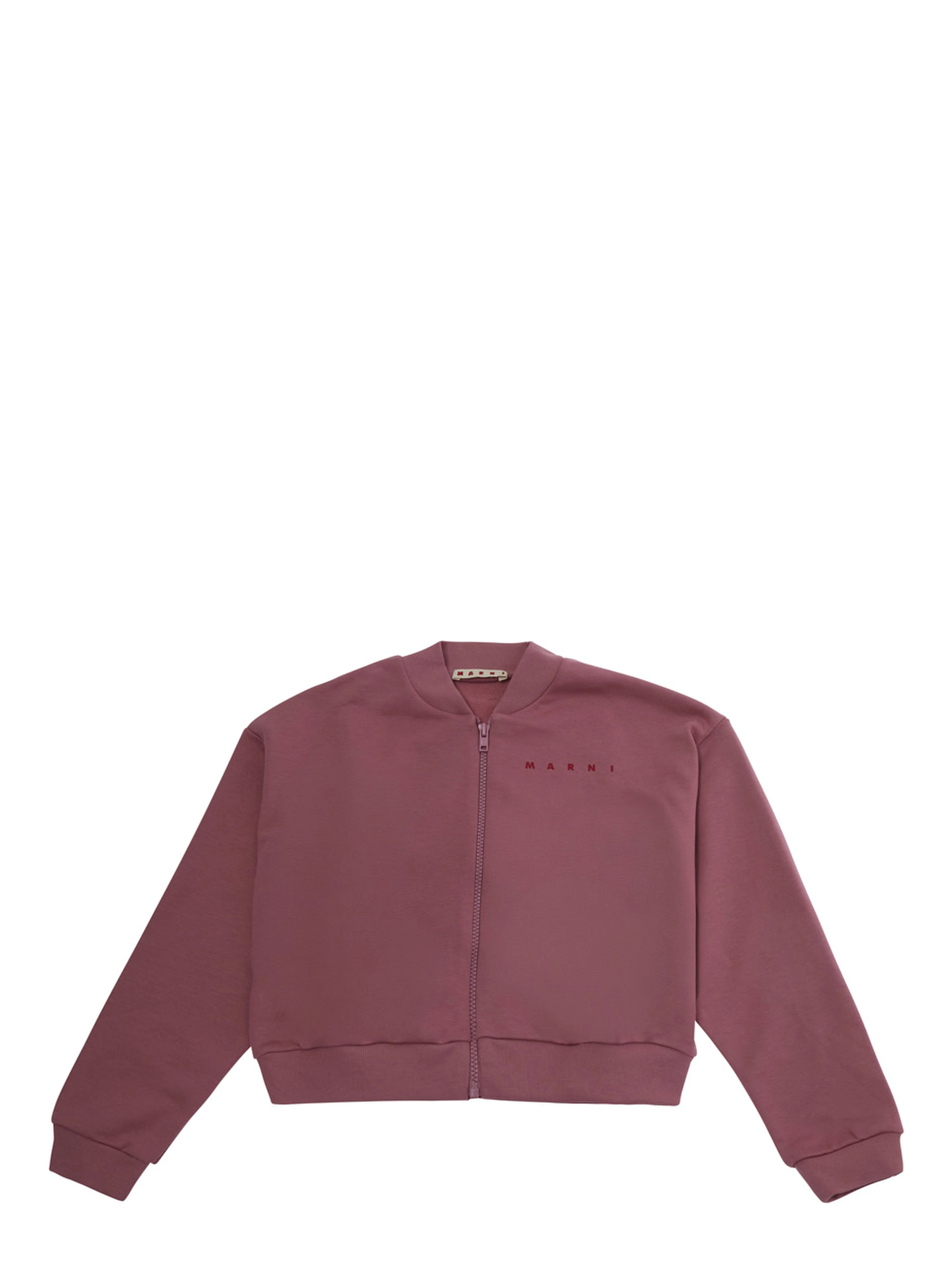 Pink Sweatshirt with logo lettering on the front in cotton for Girl