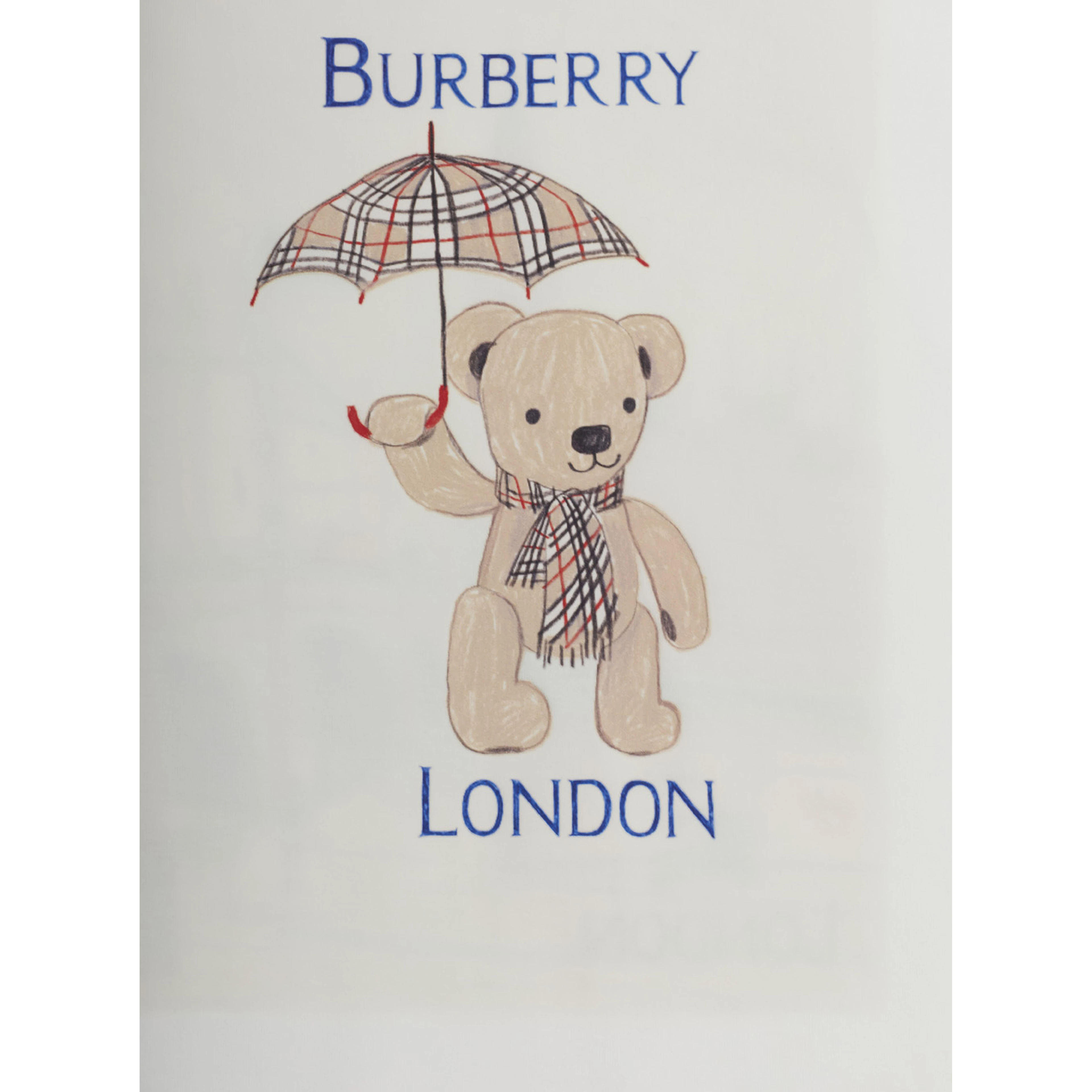 White T-shirt with print on the front and back in Cotton Boy