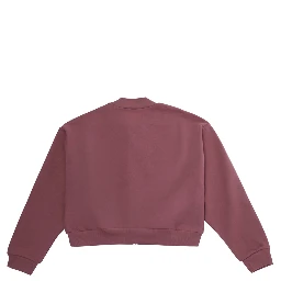 Pink Sweatshirt with logo lettering on the front in cotton for Girl
