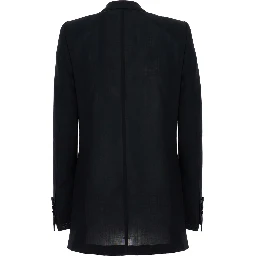 light virgin wool double breasted tuxedojacket