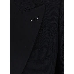 light virgin wool double breasted tuxedojacket
