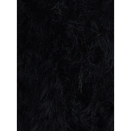 Short shearling jacket with round collar and three-quarter sleeves in fur for women