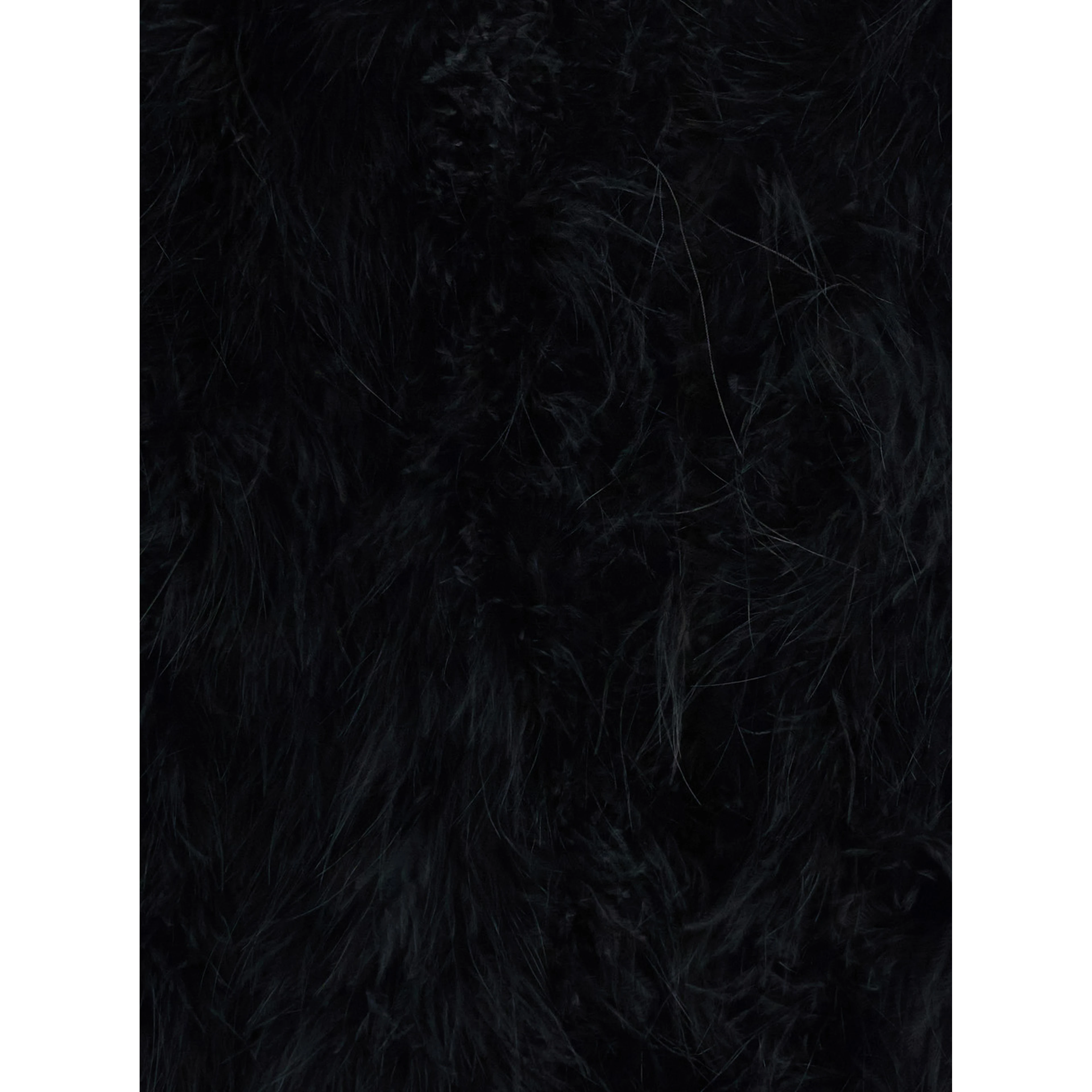 Short shearling jacket with round collar and three-quarter sleeves in fur for women