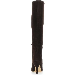 LUCINDA Brown Boots with knee-high design in eco-suede women