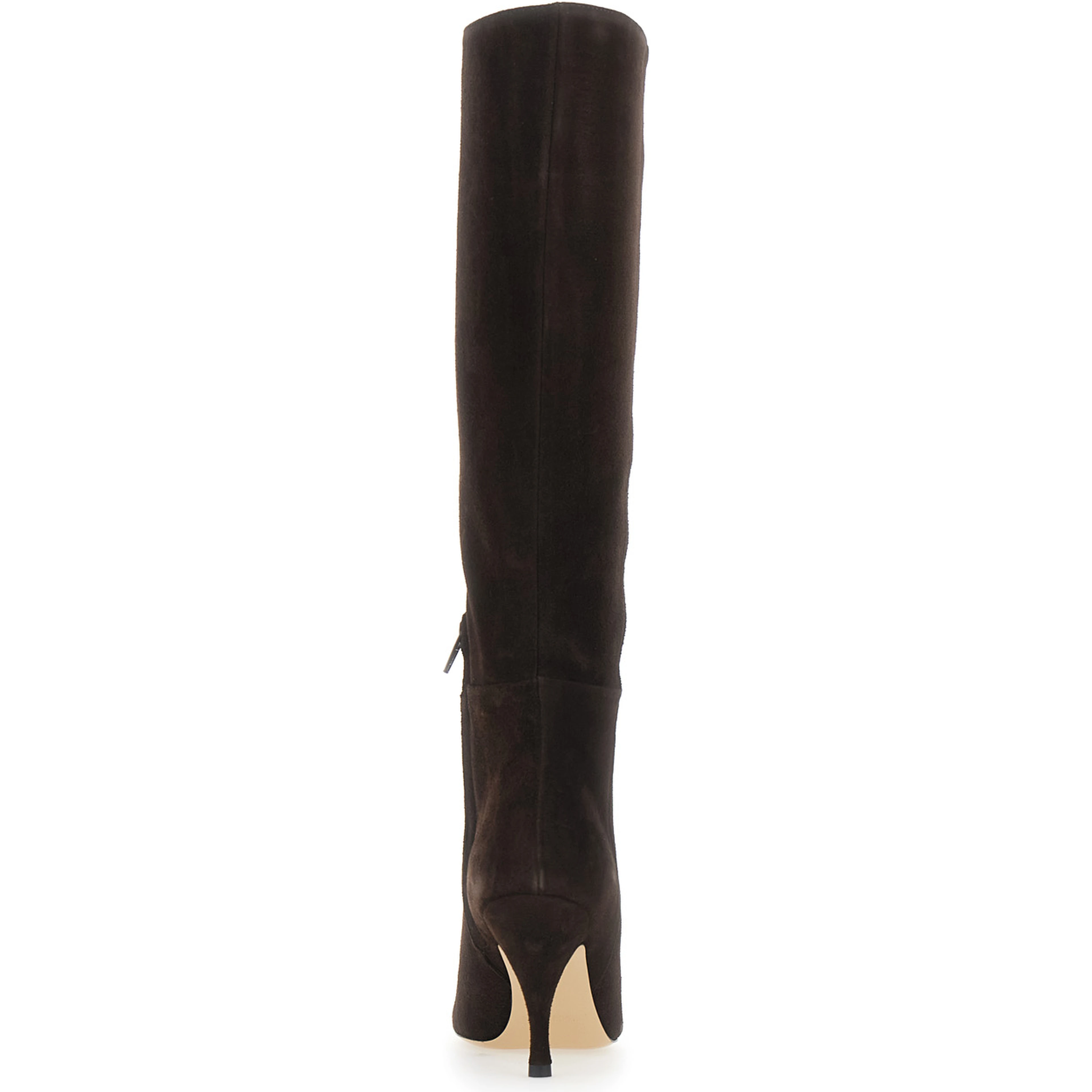 LUCINDA Brown Boots with knee-high design in eco-suede women