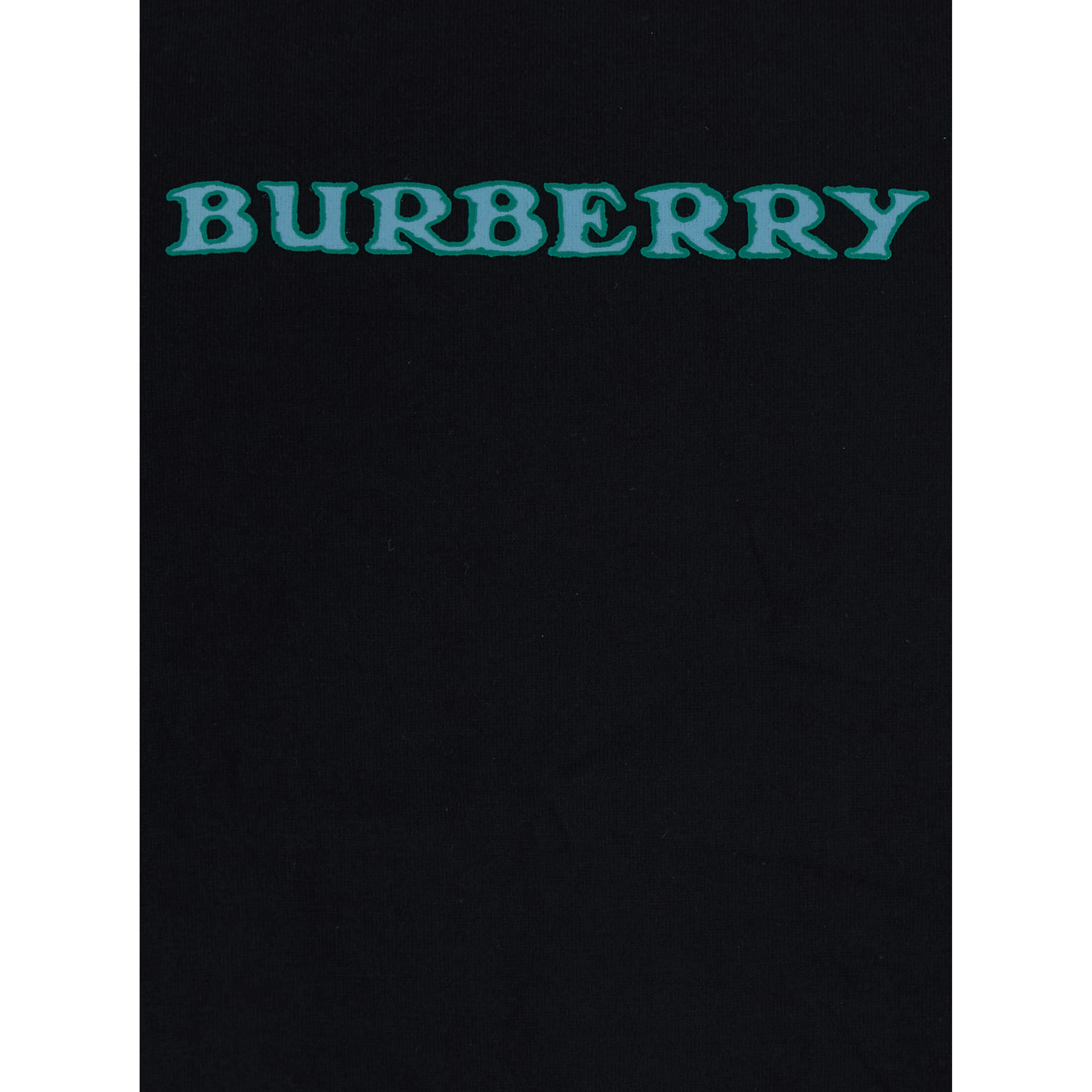 RYAN Black Tshirt with logo on the front and maxi logo on the back in Cotton for men