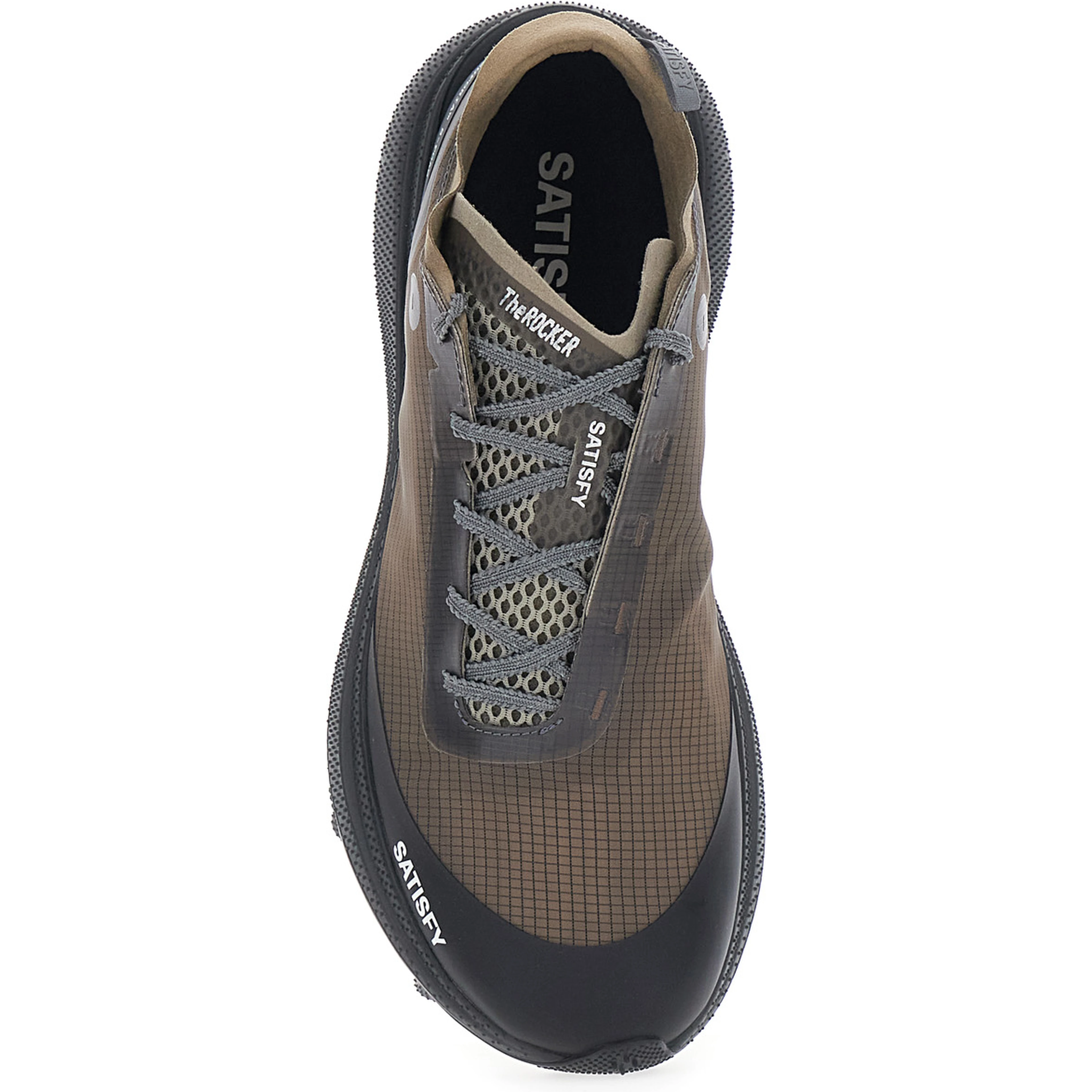 Brown Sneakers with Leather Details and Rubber Sole for Men