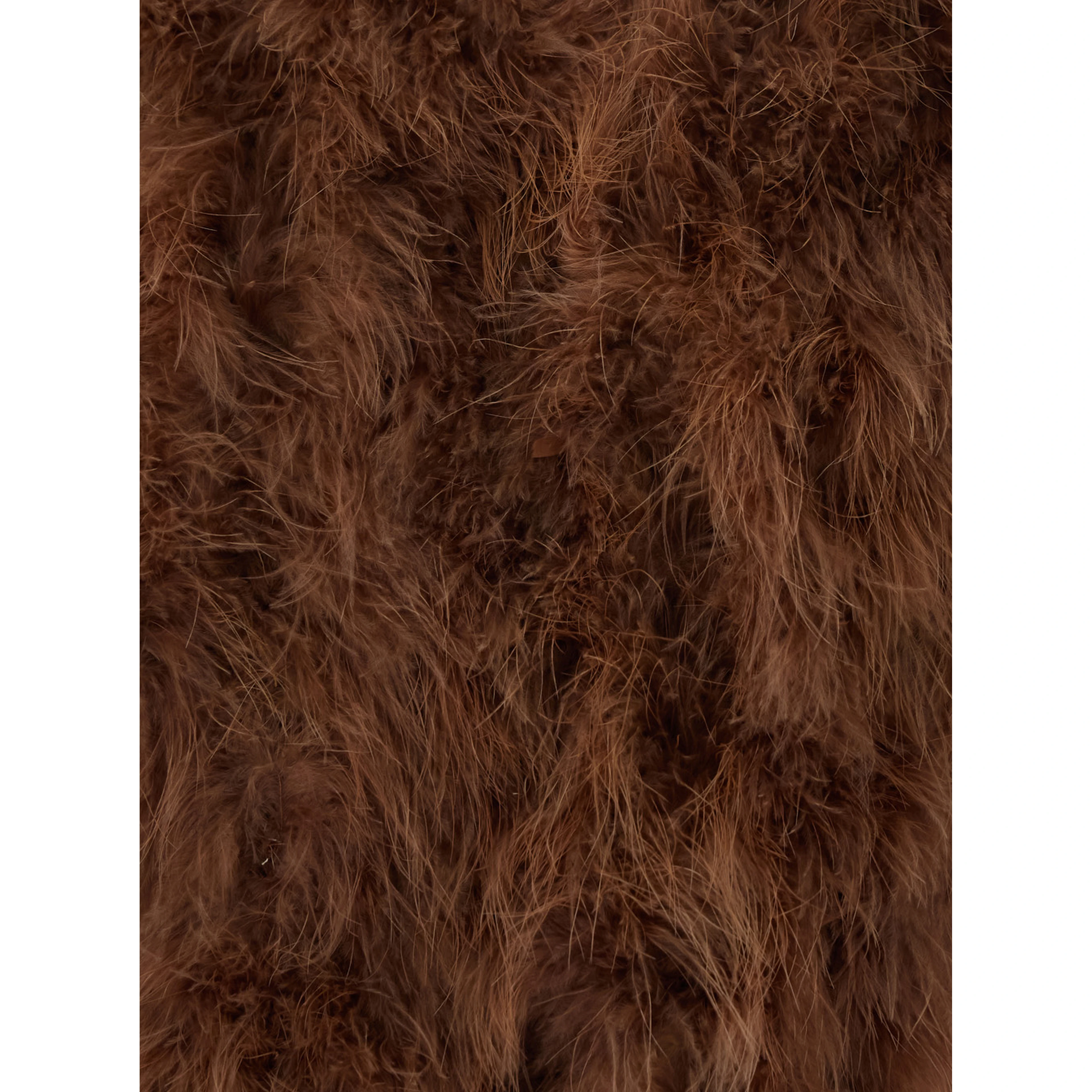 Beige Short shearling jacket with round collar and three-quarter sleeves in fur for women