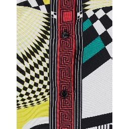 multicolor shirt with all-over Foulard print in silk twill Women