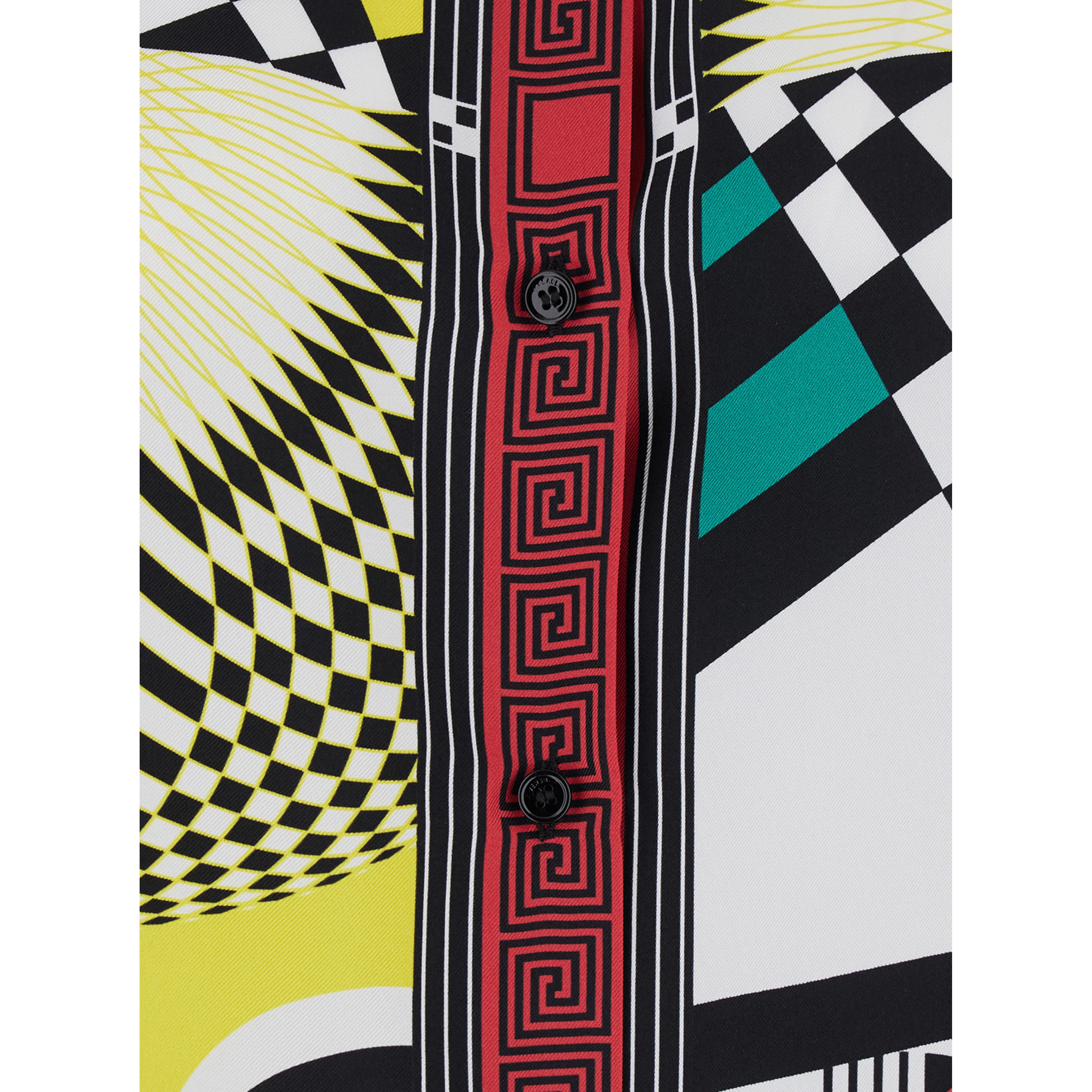 multicolor shirt with all-over Foulard print in silk twill Women