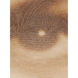 Beige Short dress with Face print in Tech Fabric for Women
