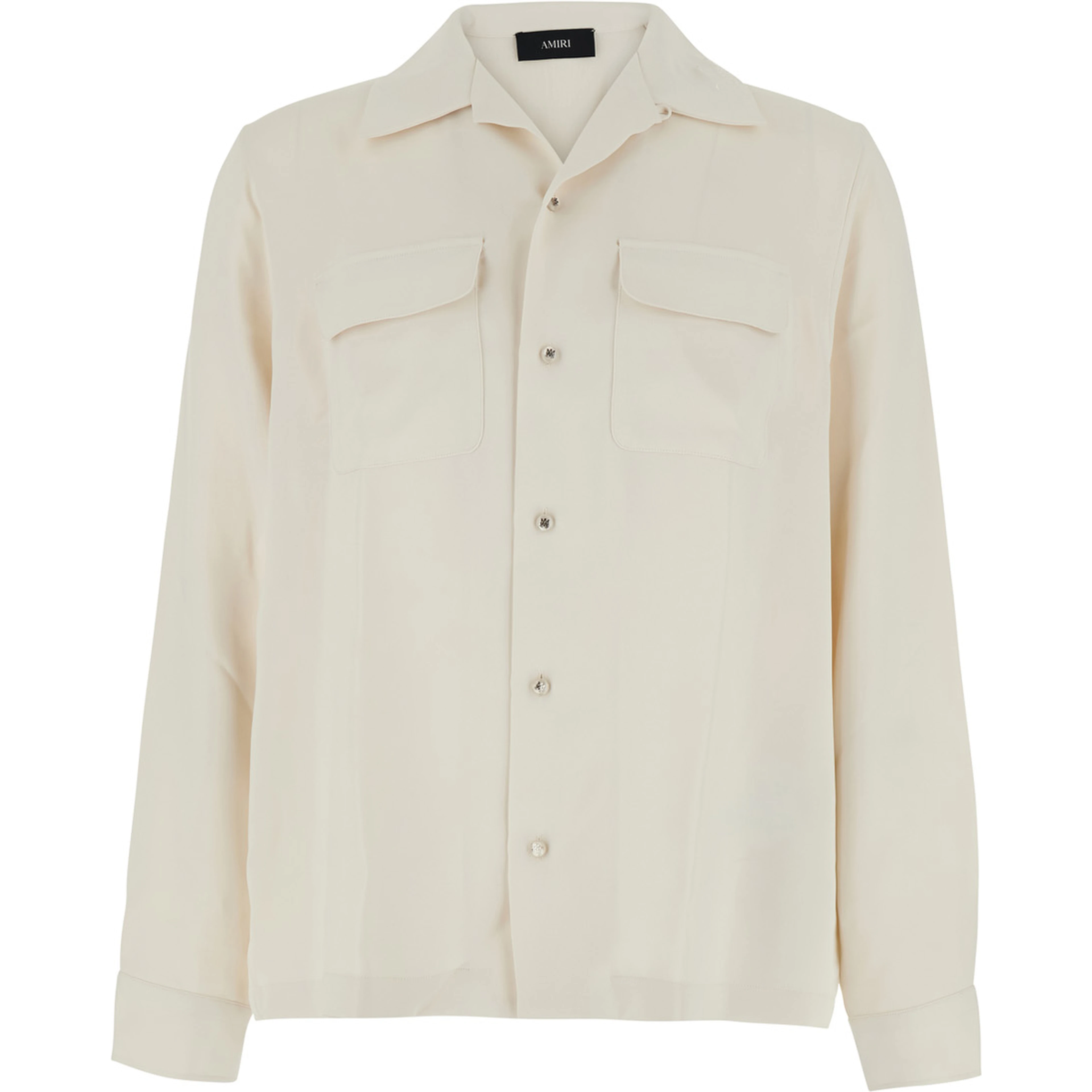 Polar Collar Shirt in White