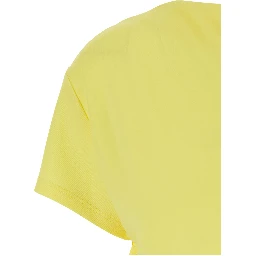 La Robe Mistral Yellow Dress with boat neckline and open back with draping in viscose for women