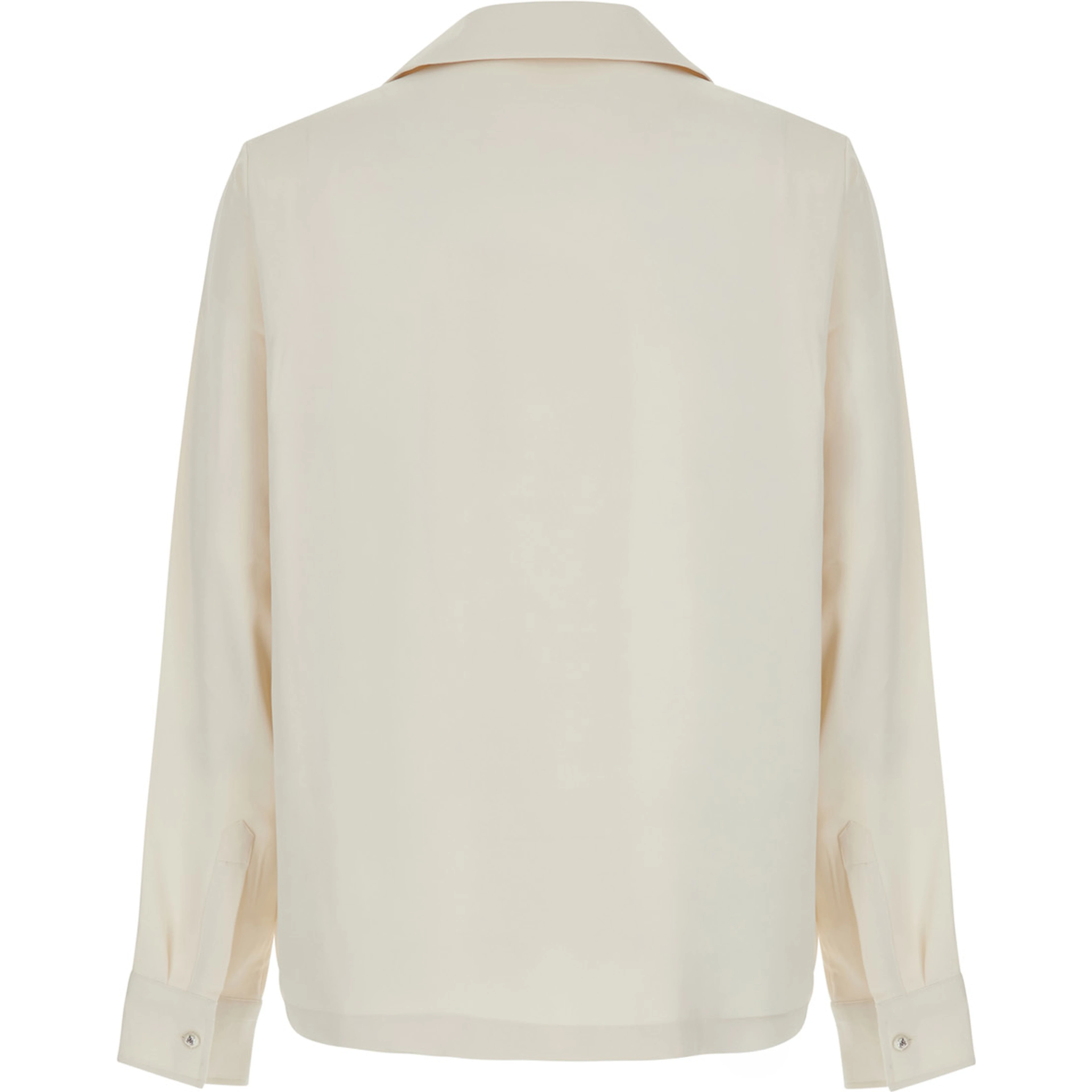 Polar Collar Shirt in White