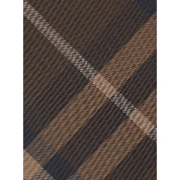 Checkered Manston Bow Tie with Brown Icons