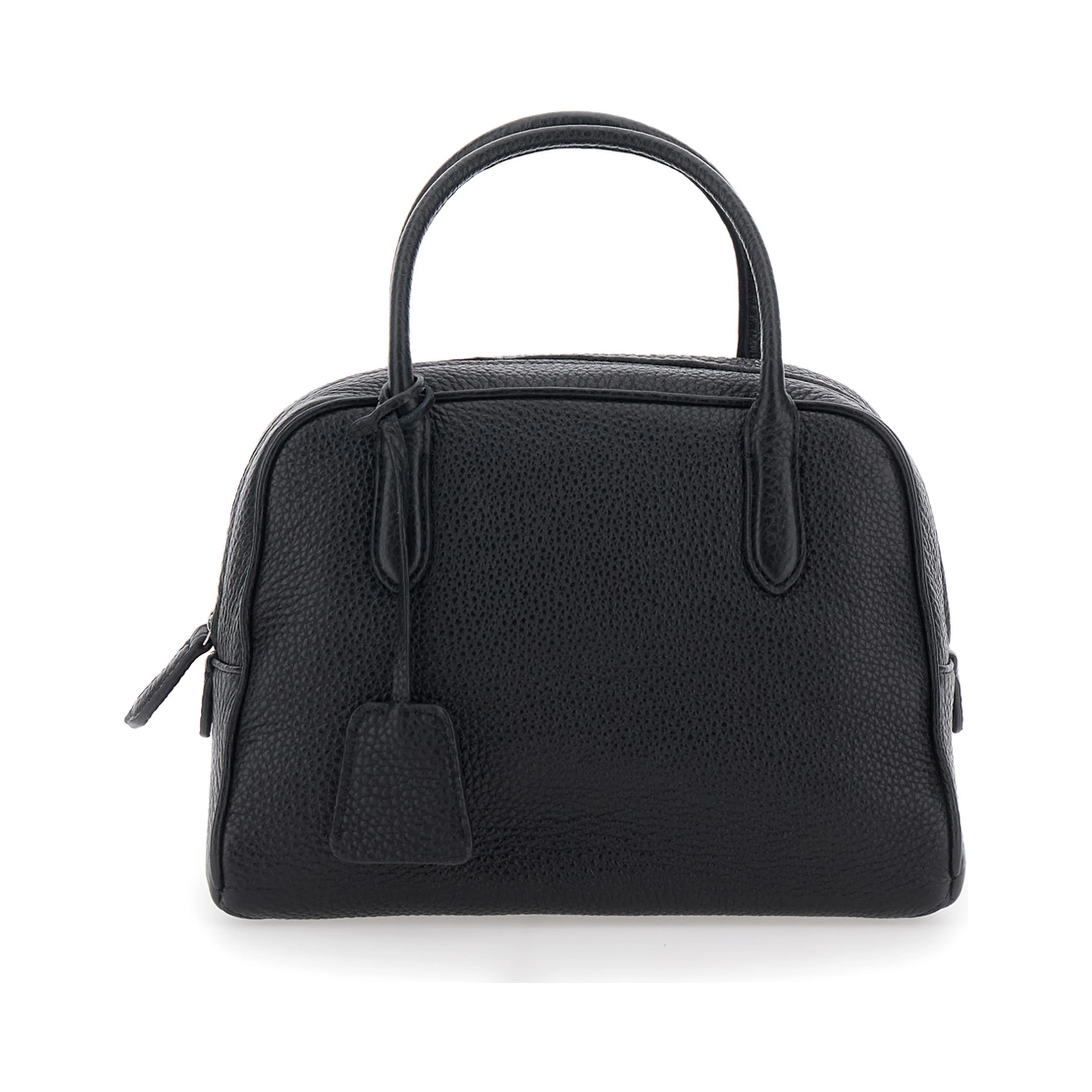Kate Black Mini Handbag with Two Top Handles in Leather for Women