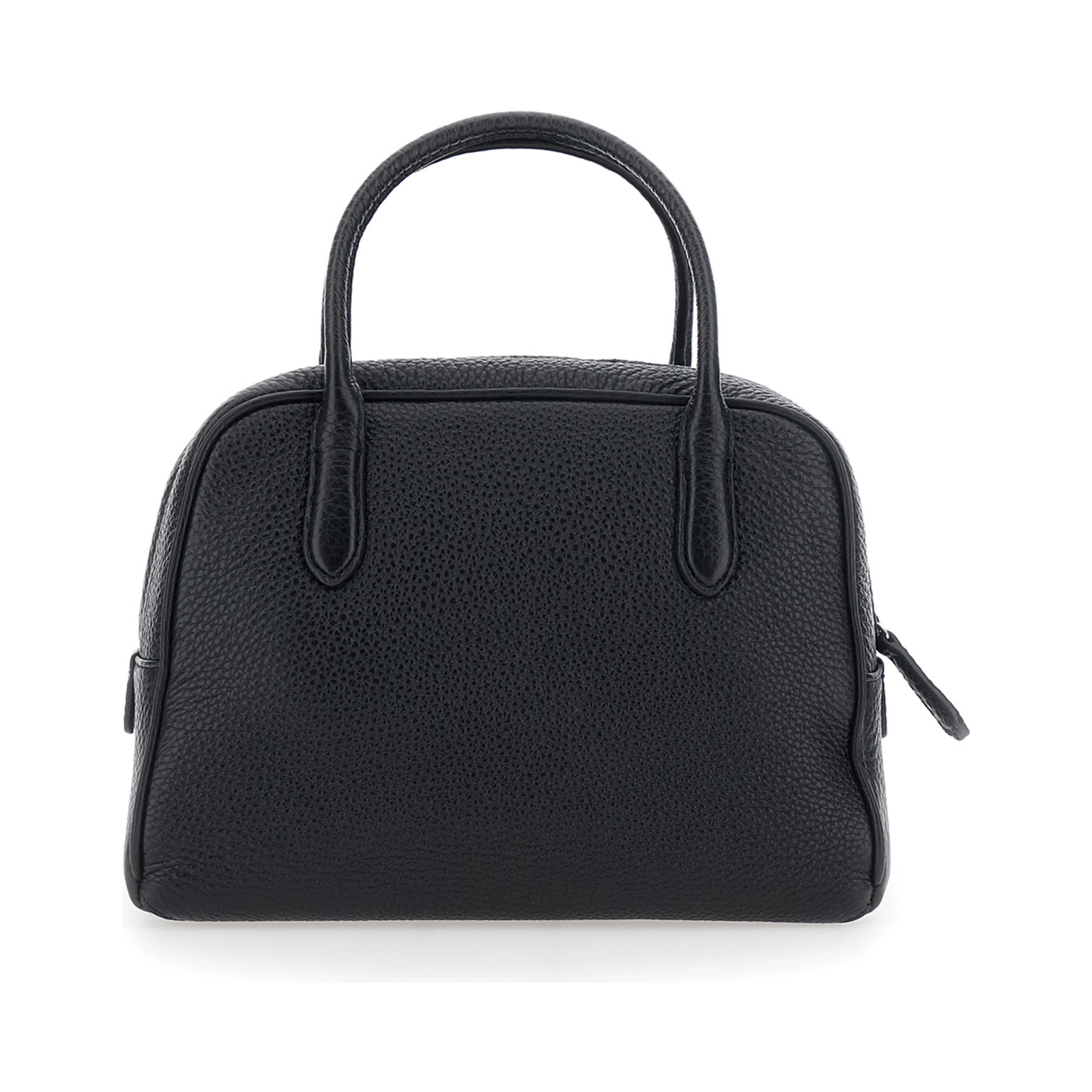 Kate Black Mini Handbag with Two Top Handles in Leather for Women