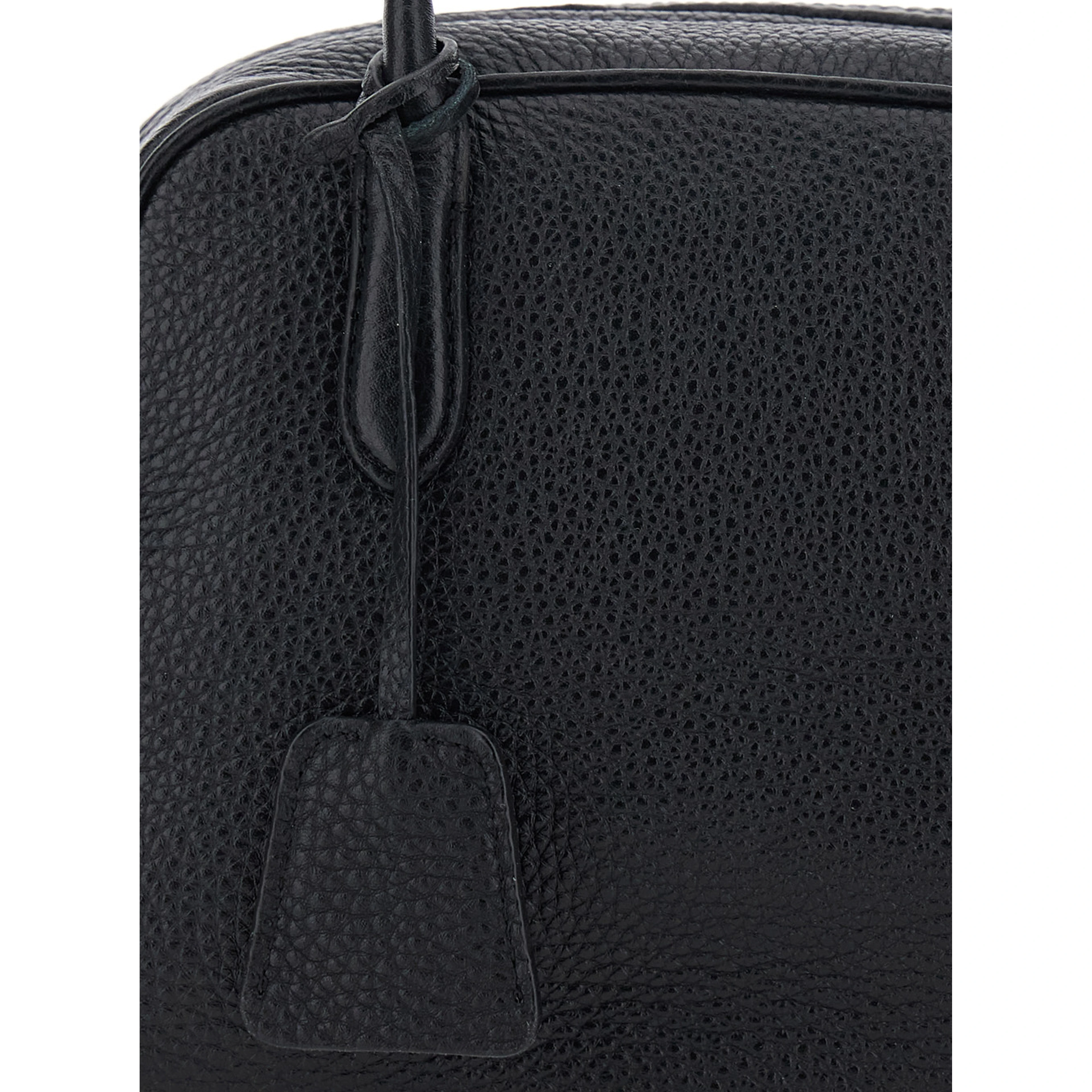 Kate Black Mini Handbag with Two Top Handles in Leather for Women